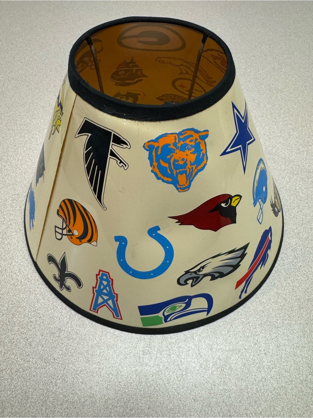 Vintage NFL Team Logo Cream Table Lamp Shade